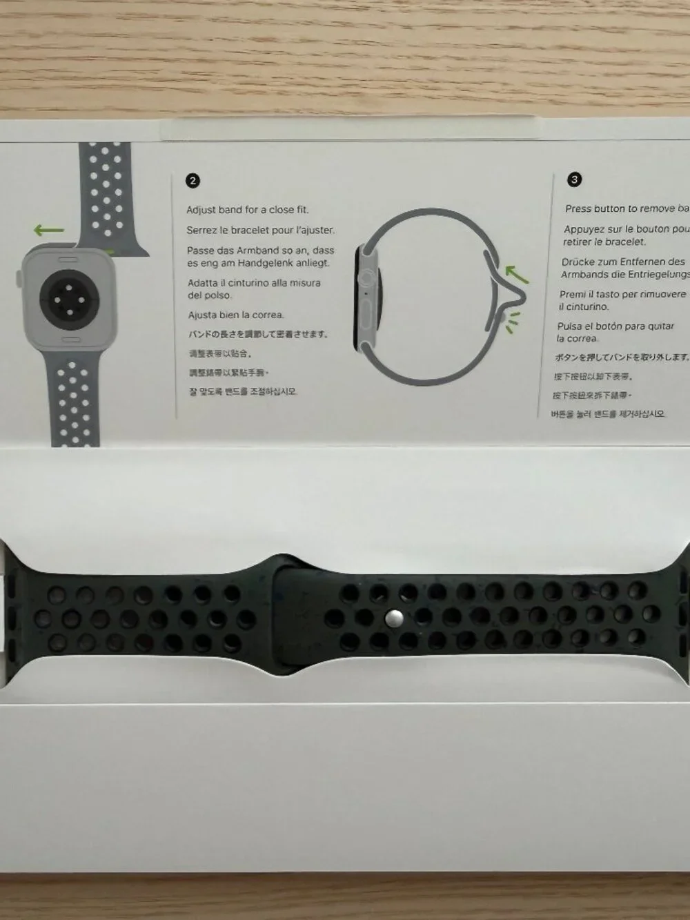 Apple Watch 46mm Cargo Khaki Nike Sport Band, Small/Medium